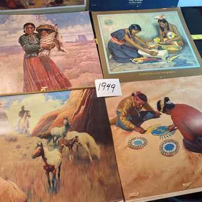 Vintage Sante Fe Calendar Pictures