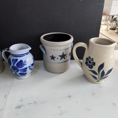 6 Pieces Stoneware Pottery
