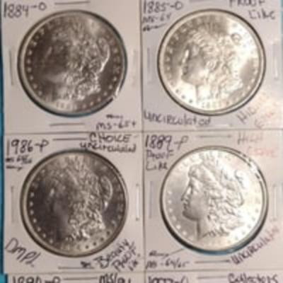 1897-0 "WoW" Uncirculated Morgan Silver Dollar Lot; Fabulous Gems "NO JUNK COINS
