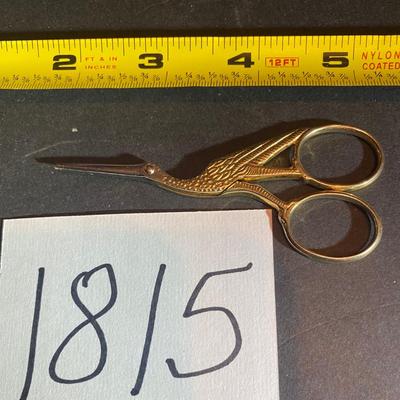 Vintage Crane Sewing Scissors