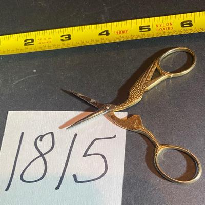 Vintage Crane Sewing Scissors