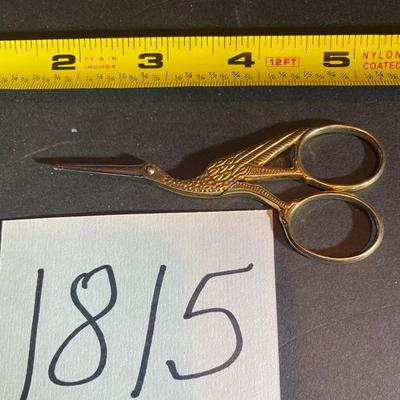 Vintage Crane Sewing Scissors