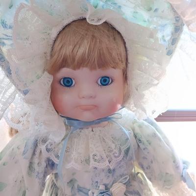 2 BEAUTIFUL PORCELAIN DOLLS