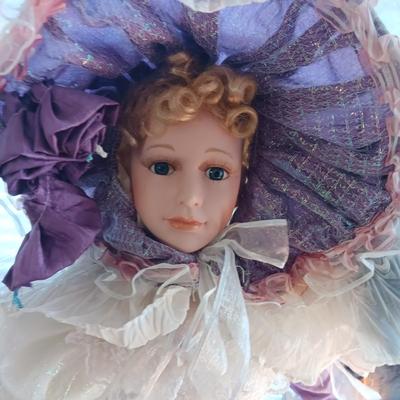 2 BEAUTIFUL PORCELAIN DOLLS