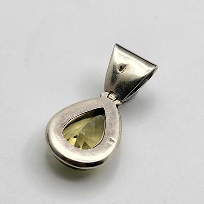 Citrine & Purple Quartz Pendant 925