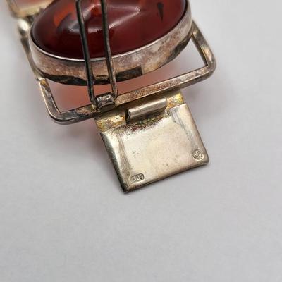 Vintage Large Baltic Amber Panel Bracelet 72gr $400 Value