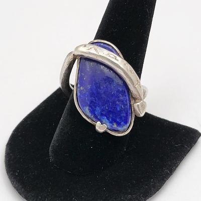 Vintage Blue Lapis Lazuli Ring 13.9gr