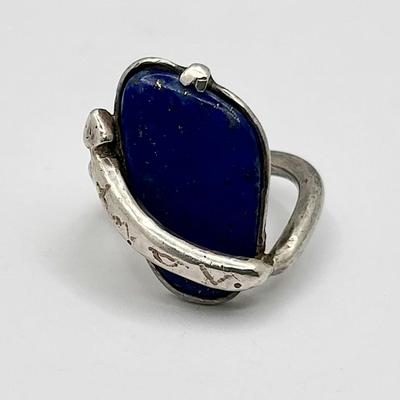 Vintage Blue Lapis Lazuli Ring 13.9gr