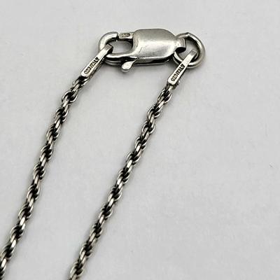 Double Opal & Pearl Accent Necklace Sterling Chain 17gr