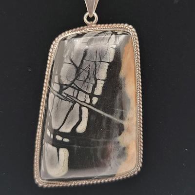 Picasso Jasper Necklace Sterling Silver
