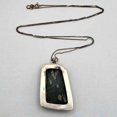 Picasso Jasper Necklace Sterling Silver