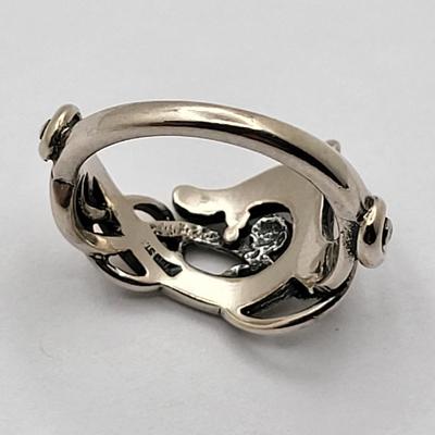 Vintage Norse Scottish Sterling Silver Ring & Necklace 10.2gr
