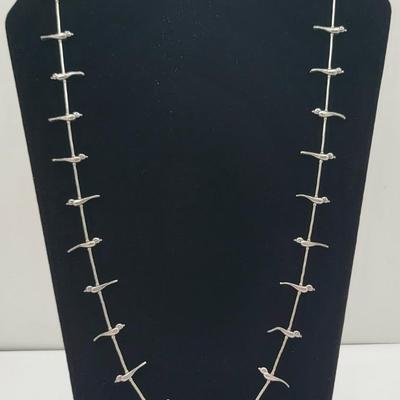Southwestern Bird Bead Chain Necklace 25gr