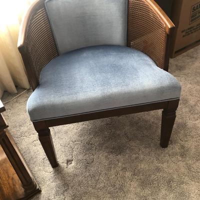 Blue accent chair