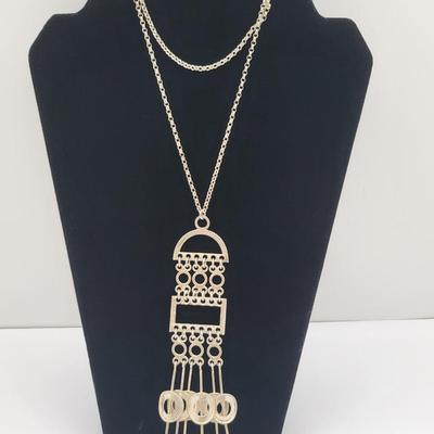 Vintage Designer Valdres Solvsmie Norwegian Solje Sterling Silver Necklace 38.6gr
