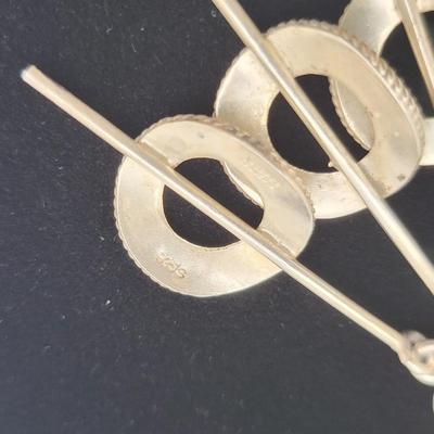 Vintage Designer Valdres Solvsmie Norwegian Solje Sterling Silver Necklace 38.6gr