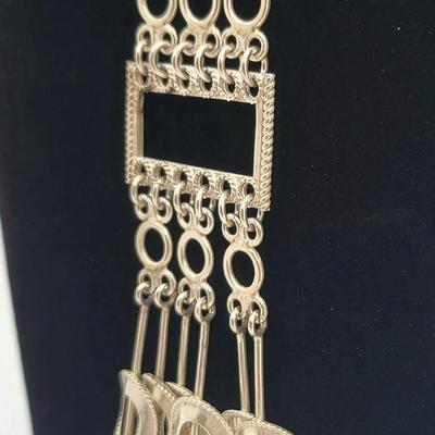 Vintage Designer Valdres Solvsmie Norwegian Solje Sterling Silver Necklace 38.6gr