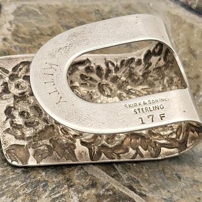 S. Kirk & Sons Repousse Sterling Money Clip 18gr