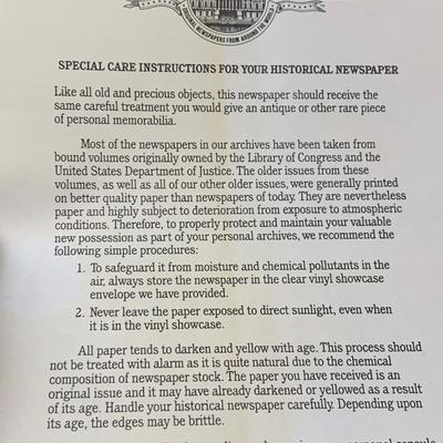 Authentic 1929 New York Times Newspaper