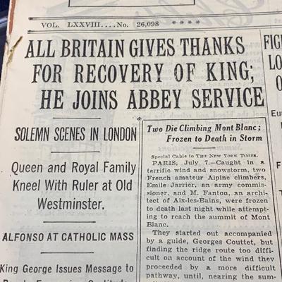 Authentic 1929 New York Times Newspaper