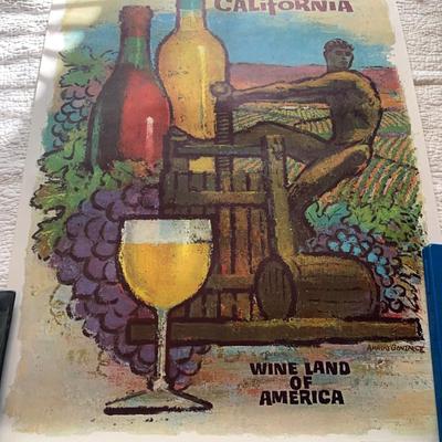 Mid Century Wine Board Posters & More