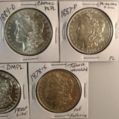 1888-S **SCARCE** Morgan Silver Dollar Lot; Magnificent Gems, "NO JUNK COINS"