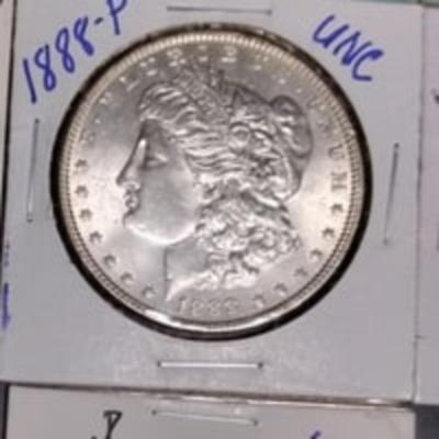 1878-P 7/8tf Remarkable Morgan Silver Dollar Uncirculated Lot; "NO JUNK COINS"