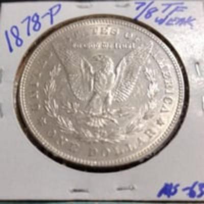 1878-P 7/8tf Remarkable Morgan Silver Dollar Uncirculated Lot; "NO JUNK COINS"