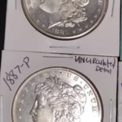 1878-P 7/8tf Remarkable Morgan Silver Dollar Uncirculated Lot; "NO JUNK COINS"