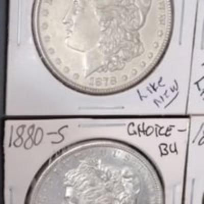 1887-S ☆ Uncirculated☆ Morgan Silver Dollar Lot; Outstanding Gems "NO JUNK COINS