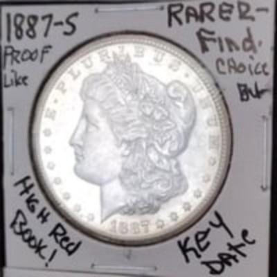 1887-S ☆ Uncirculated☆ Morgan Silver Dollar Lot; Outstanding Gems "NO JUNK COINS