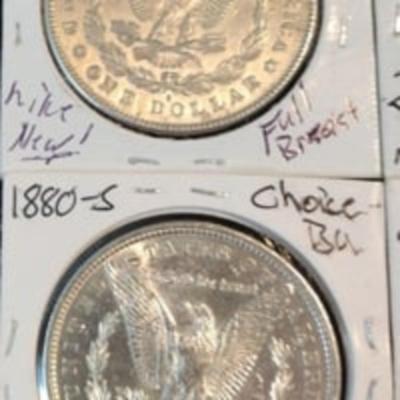 1887-S ☆ Uncirculated☆ Morgan Silver Dollar Lot; Outstanding Gems "NO JUNK COINS