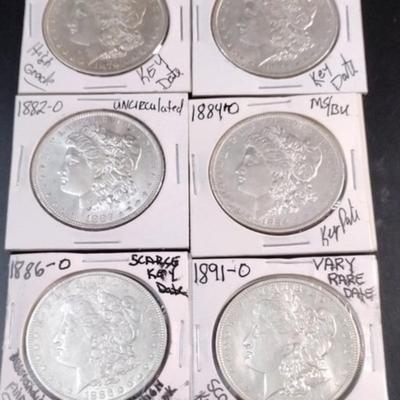 1886-0 ¤Collectors Choice¤ Morgan Silver Dollar Lot;