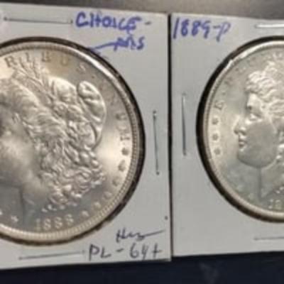 1887-S Fabulous Morgan Silver Dollar Lot; Choice BU, "NO JUNK COINS"!