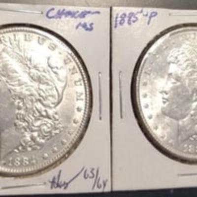 1887-S Fabulous Morgan Silver Dollar Lot; Choice BU, "NO JUNK COINS"!