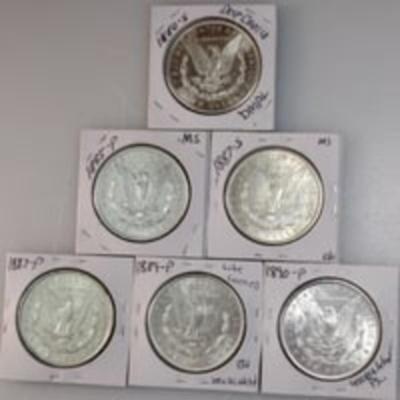 1887-S "Brilliant Morgan Silver Dollar Lot; Fabulous Gems *NO JUNK COINS*