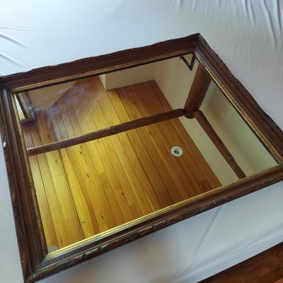 Two Large Wooden Mirrors (P-BBL)
