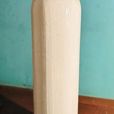 VINTAGE WHITE STONEWARE BOTTLE