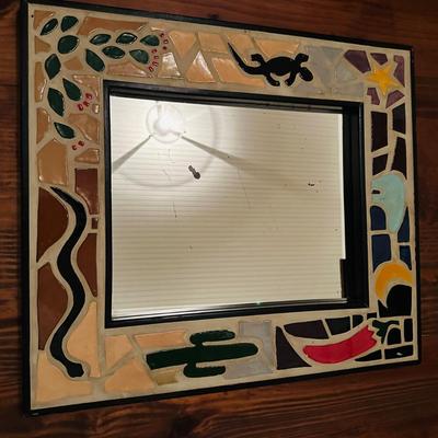 MOSAIC MIRROR, GECKO LIZARD