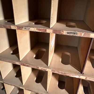 VINTAGE MAIL SORTING CUBBY