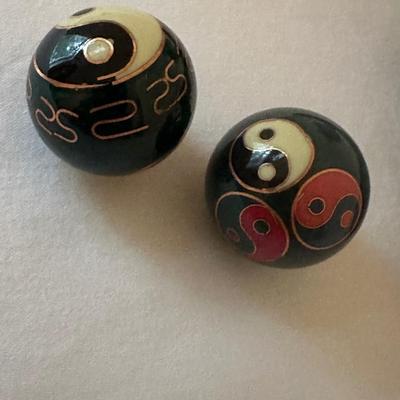 JAPANESE HAKATA DOLL, CHINESE MEDITATION STRESS BALLS