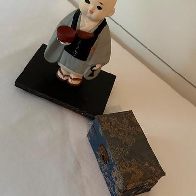 JAPANESE HAKATA DOLL, CHINESE MEDITATION STRESS BALLS
