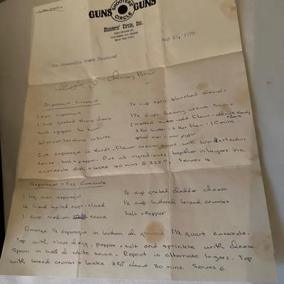 VINTAGE TIN BOX, HANDWRITTEN RECIPES