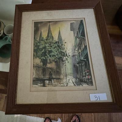 PIRATES ALLEY NEW ORLEANS FRAMED ART