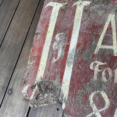 JJ AUTO REPAIR EDISTO ISLAND VINTAGE PLYWOOD SIGN