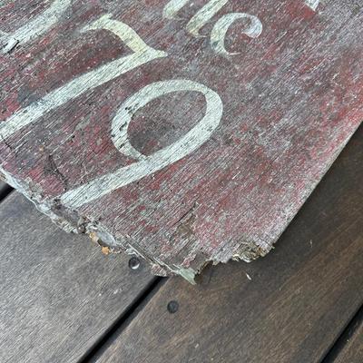 JJ AUTO REPAIR EDISTO ISLAND VINTAGE PLYWOOD SIGN