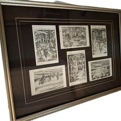 FRAMED EDISTO ISLAND POSTCARDS