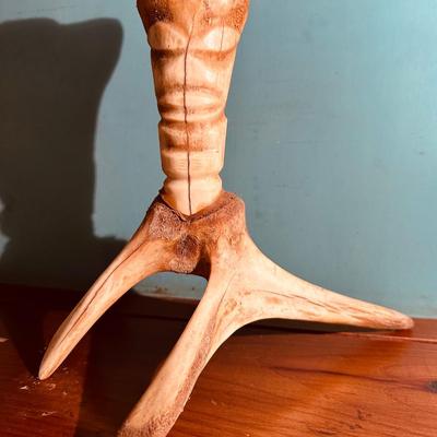 CARVED FOLK ART TOTEM POLE