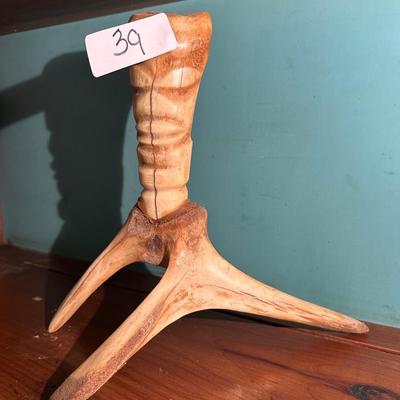 CARVED FOLK ART TOTEM POLE