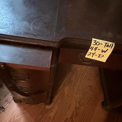 LEATHER TOP PROJECT DESK
